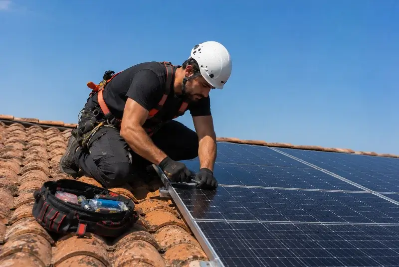 Maintenance et monitoring de panneaux solaires à Péaule